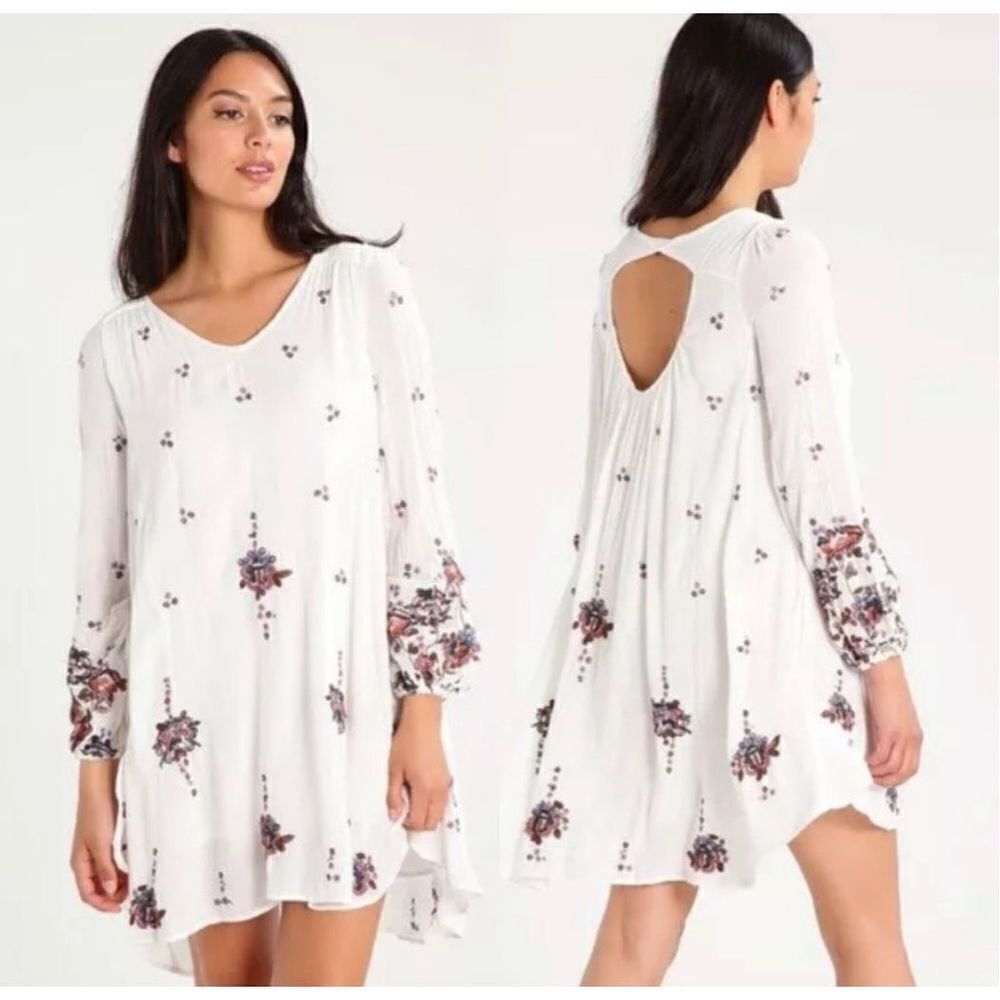 Free People Oxford Embroidered Shift Dress Size M - Picture 14 of 15